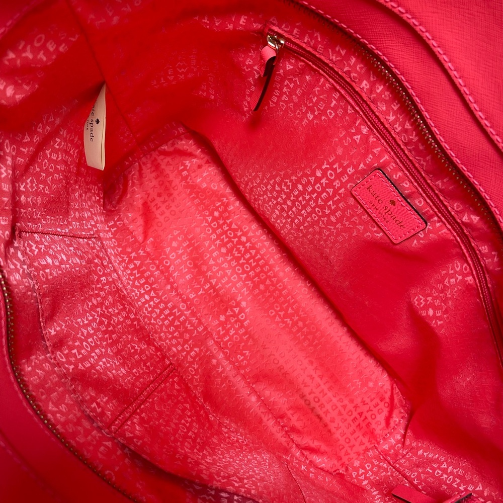 Kate Spade Abbey Street Karla in Cream and Hot Pink EUC - Picture 13 of 17